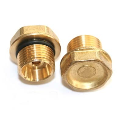 34000401 KIT 4 Tappi Ottone con Oring Interpump